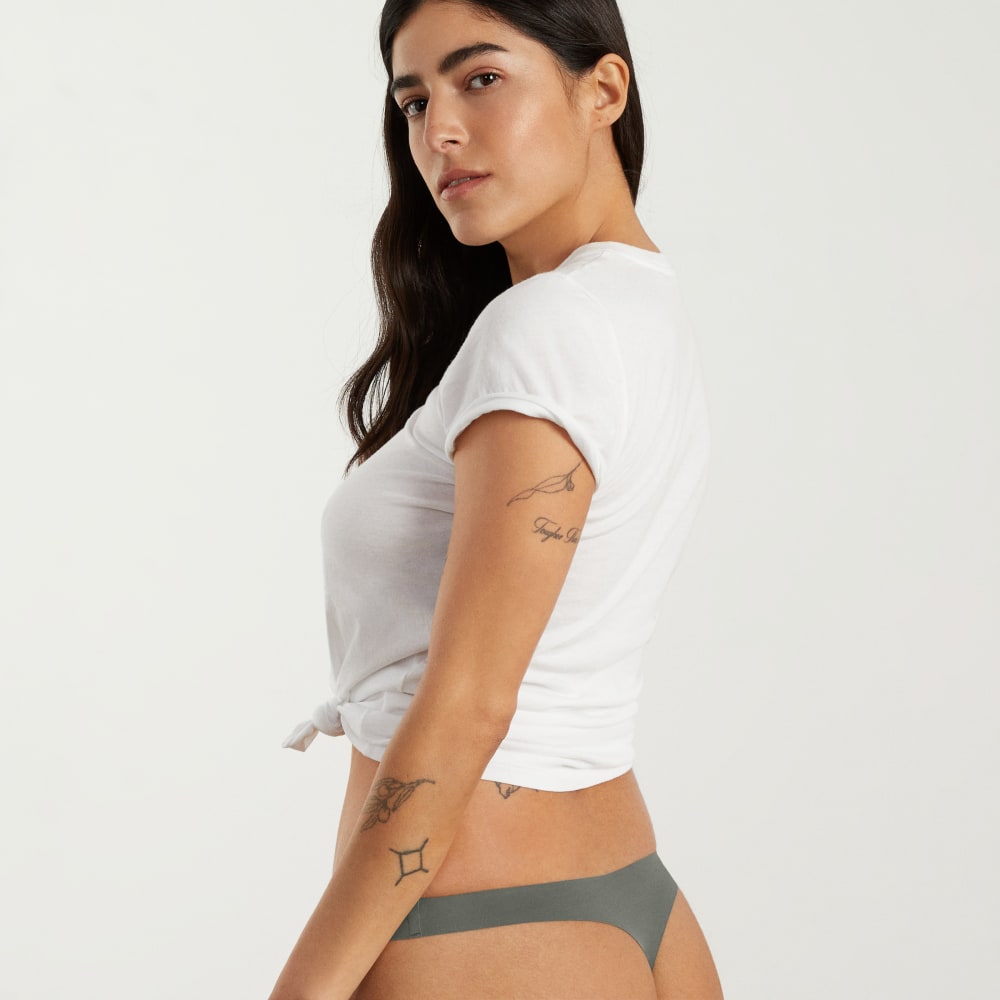 The Invisible Thong | Pewter Green