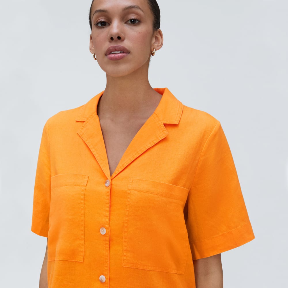 The Linen Workwear Dress | Turmeric