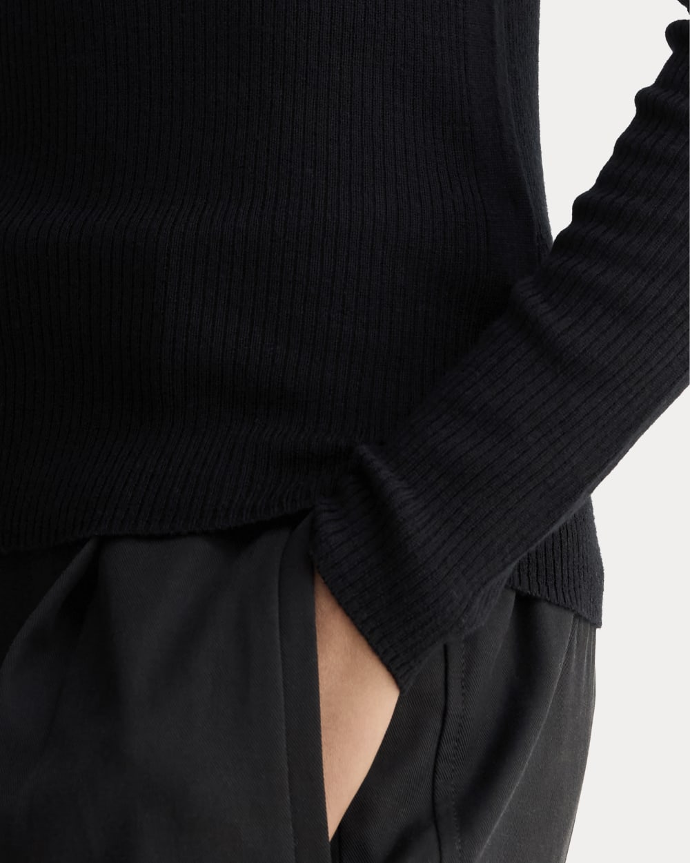 The Polo in Ultrasoft Merino | Black