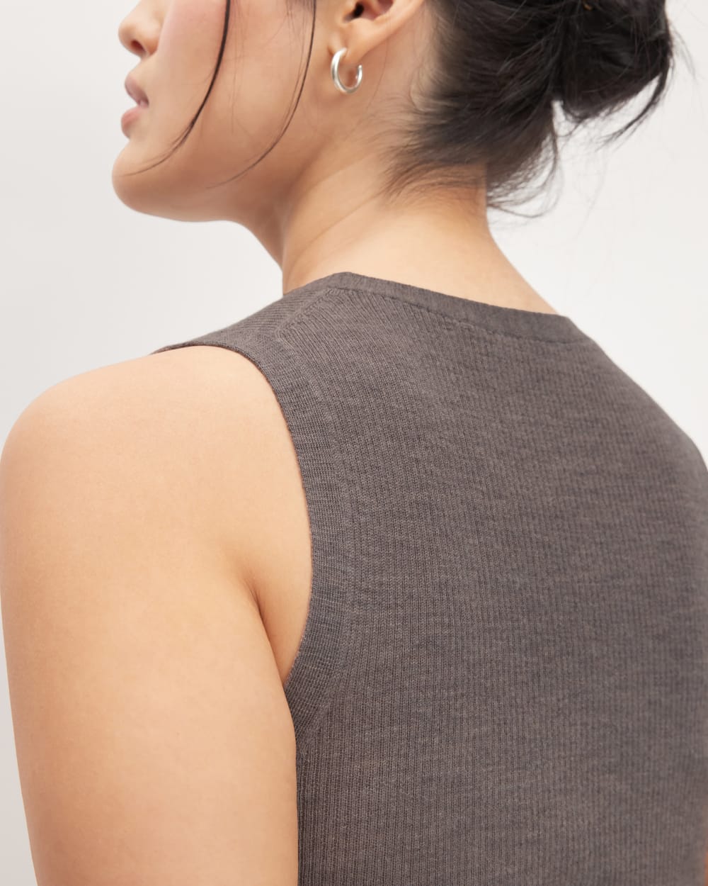 The Tank in Ultrasoft Merino | Heather Cocoa
