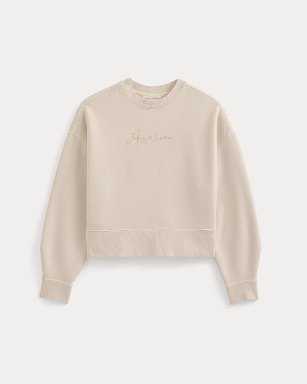 Everlane x The Laufey Foundation Cropped Sweatshirt | Pale Peony