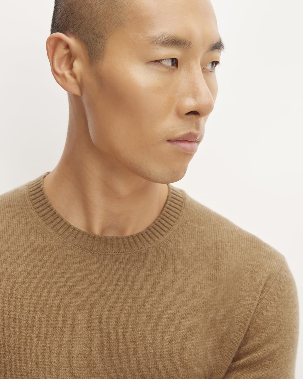 The Premium Merino Crew Neck Sweater | Deep Camel