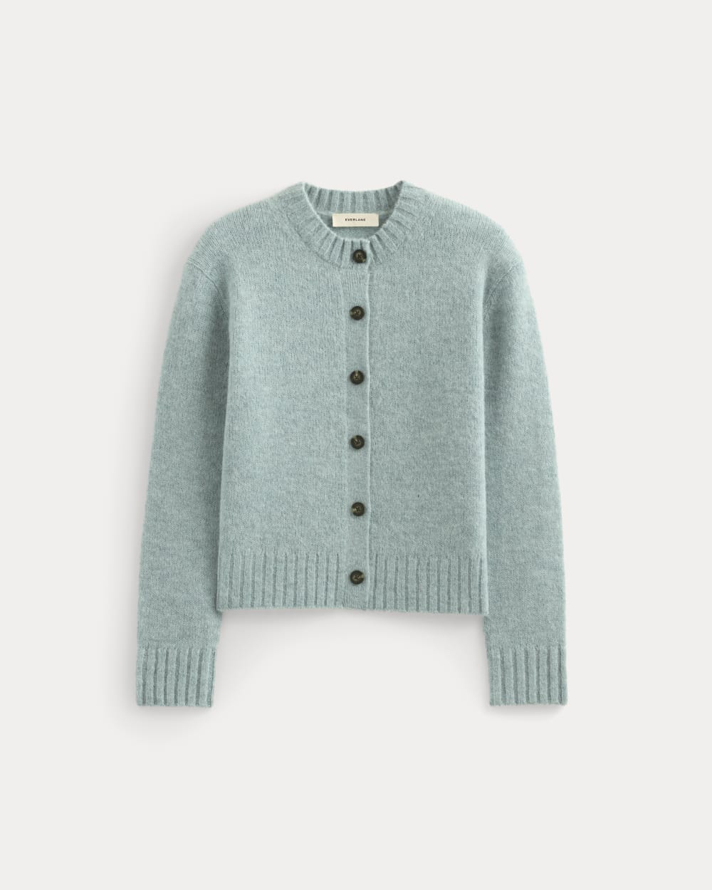 The Crew Cardigan in Alpaca | Heather Gray Mist