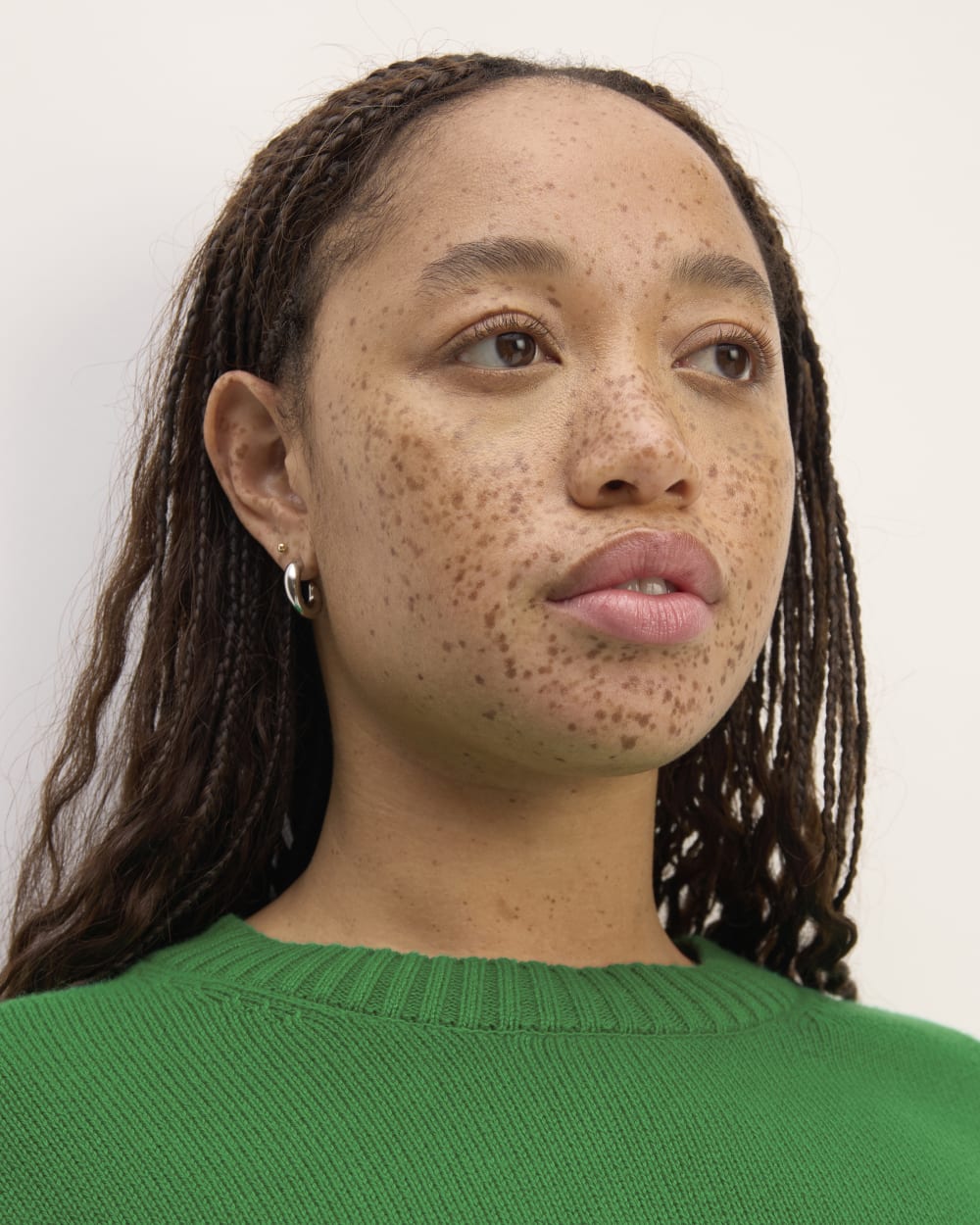 The Boxy Sweater in Everyday Cotton | Grass Green