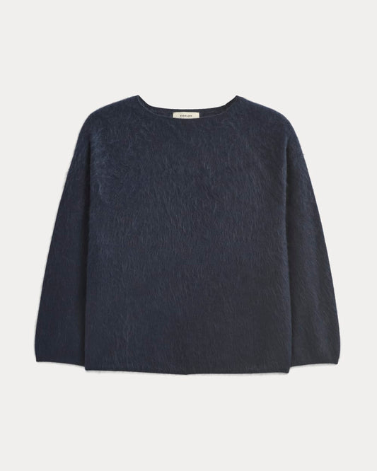 Lush Cashmere Boatneck Sweater | Starry Navy