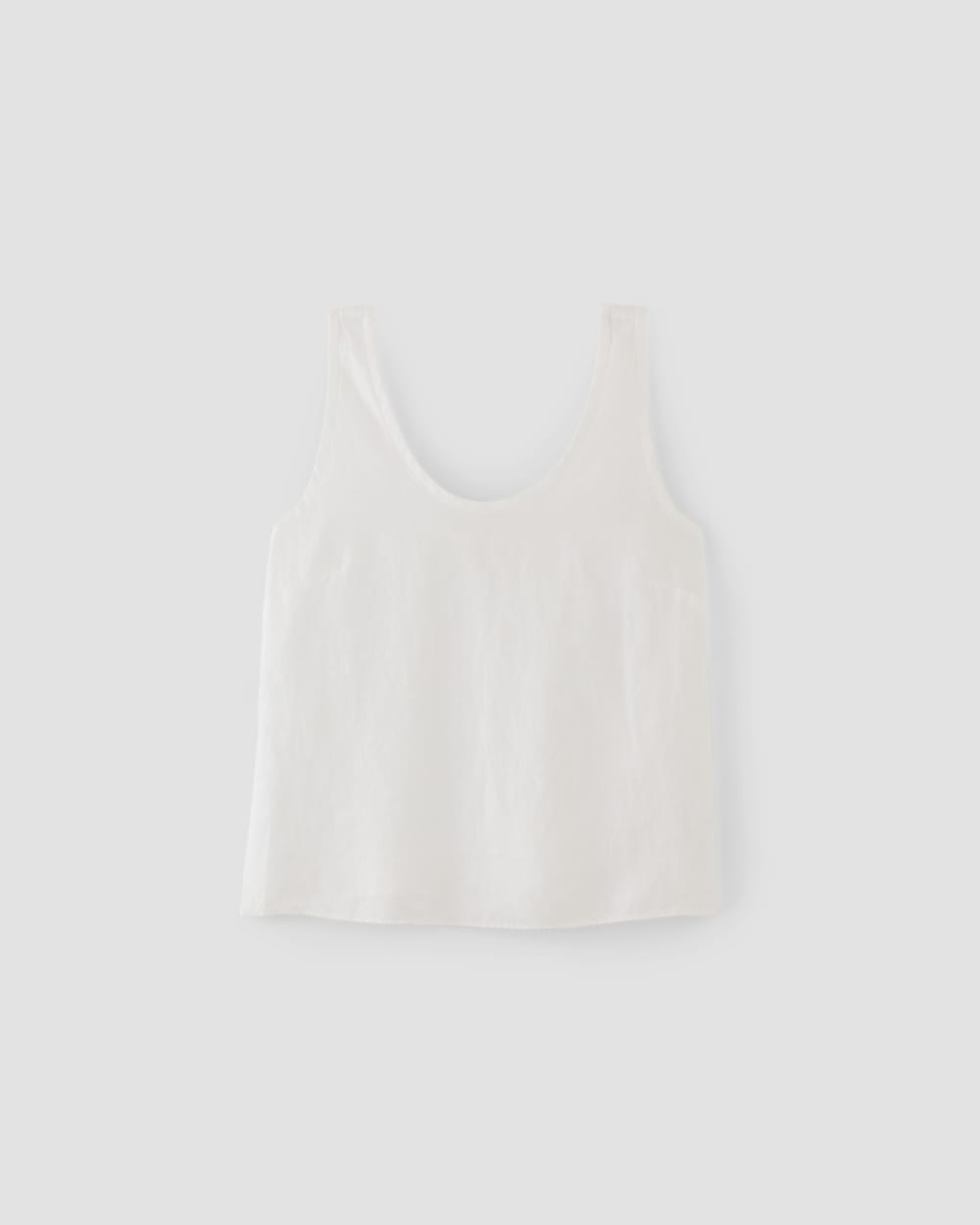 The Scoop Tank in Linen | White