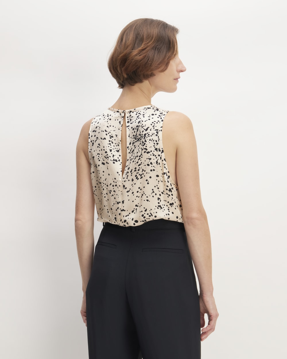 The Satin Racerback Top | Whisper Pink Moonsplatter