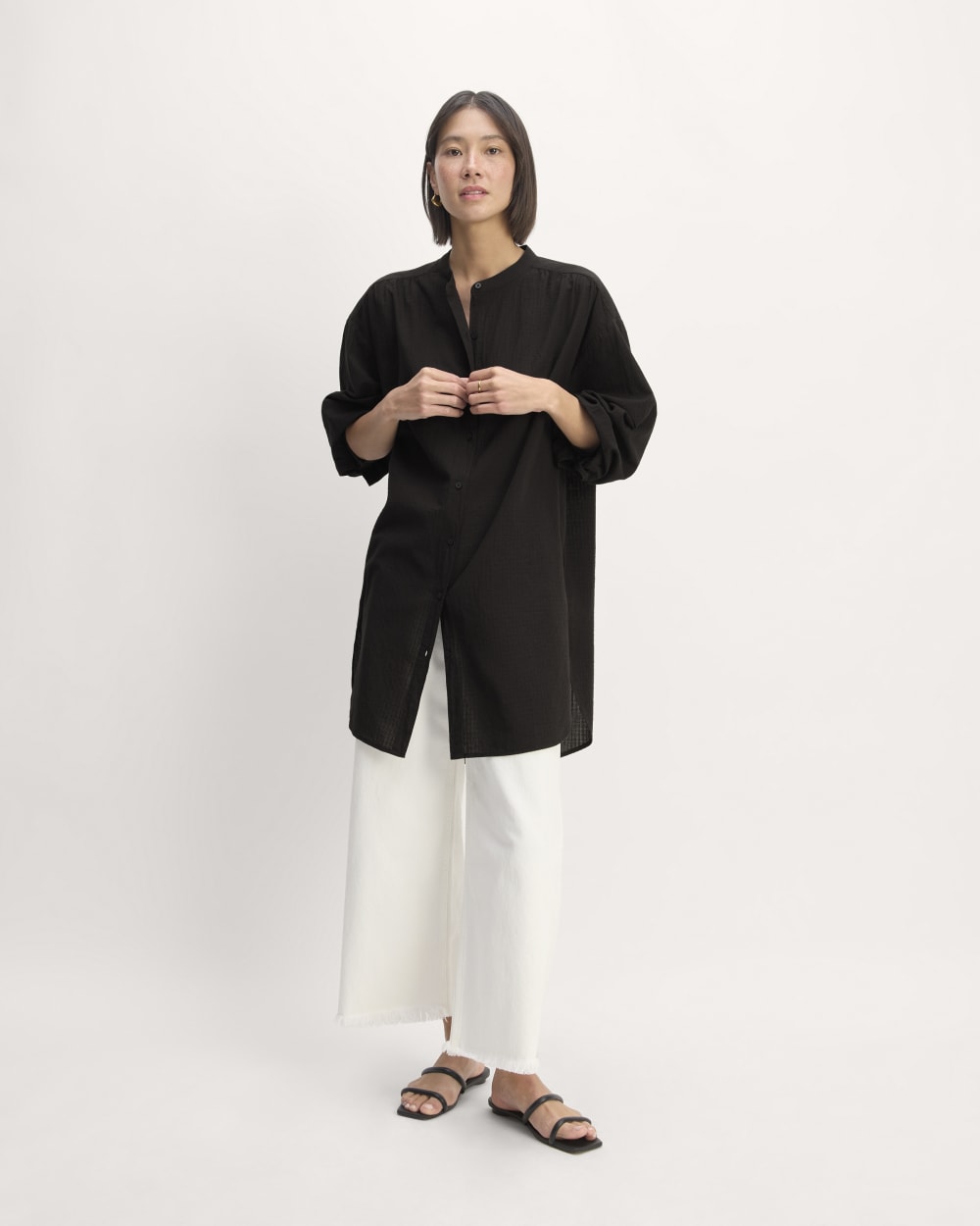 The Gauze Oversized Shirt | Black
