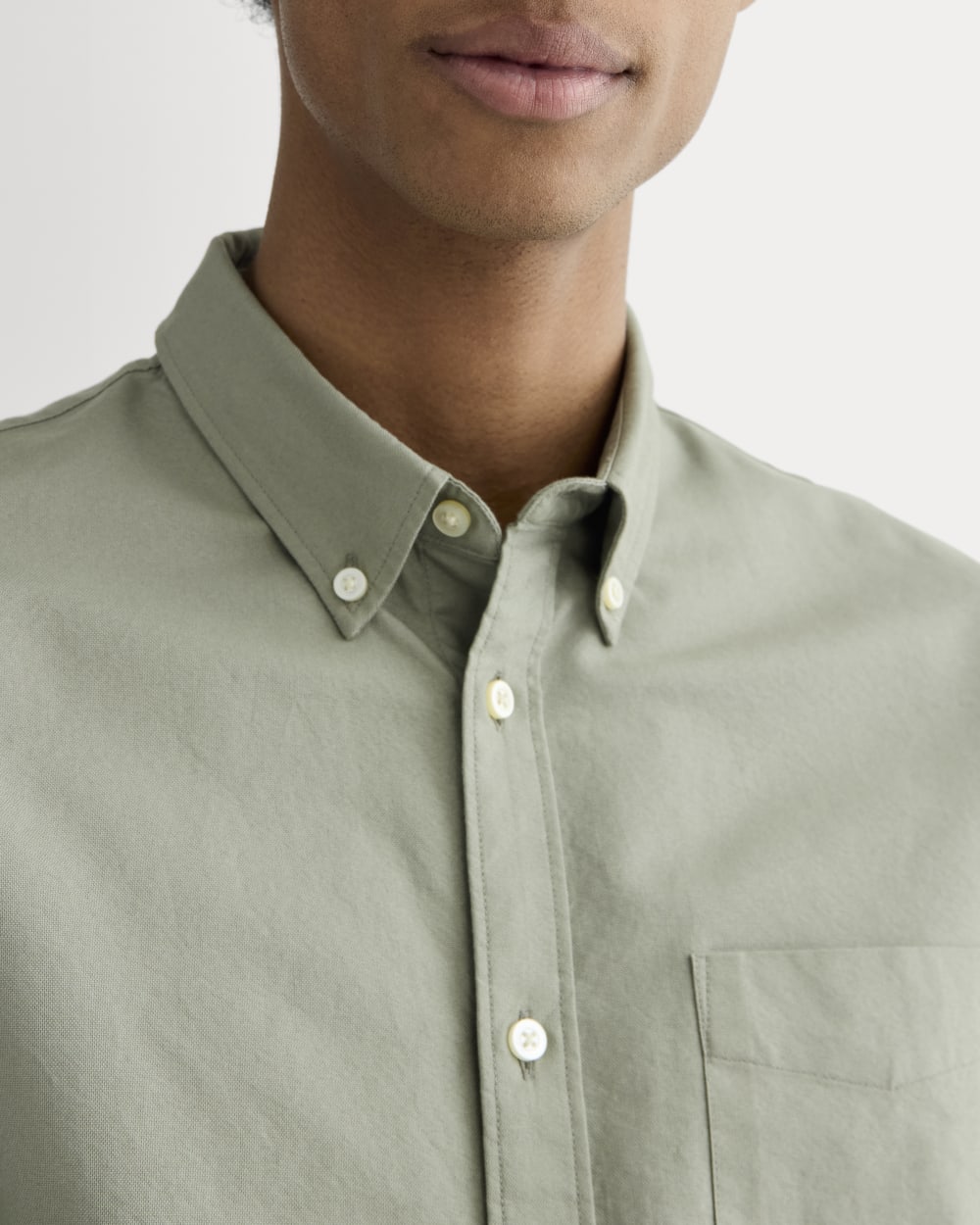 The Slim Oxford Shirt | Sage Green | Standard