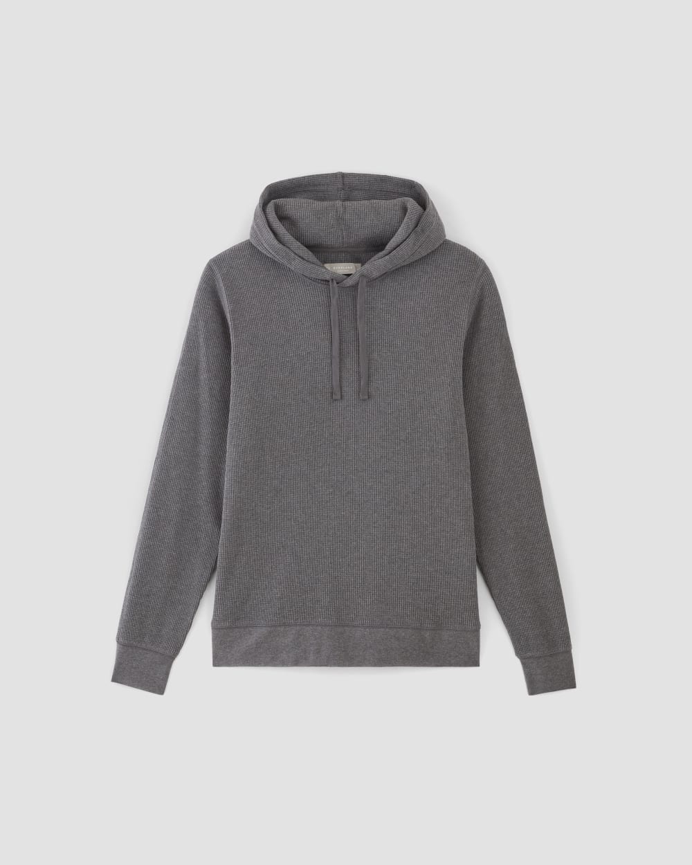 The Waffle-Knit Hoodie | Heathered Charcoal