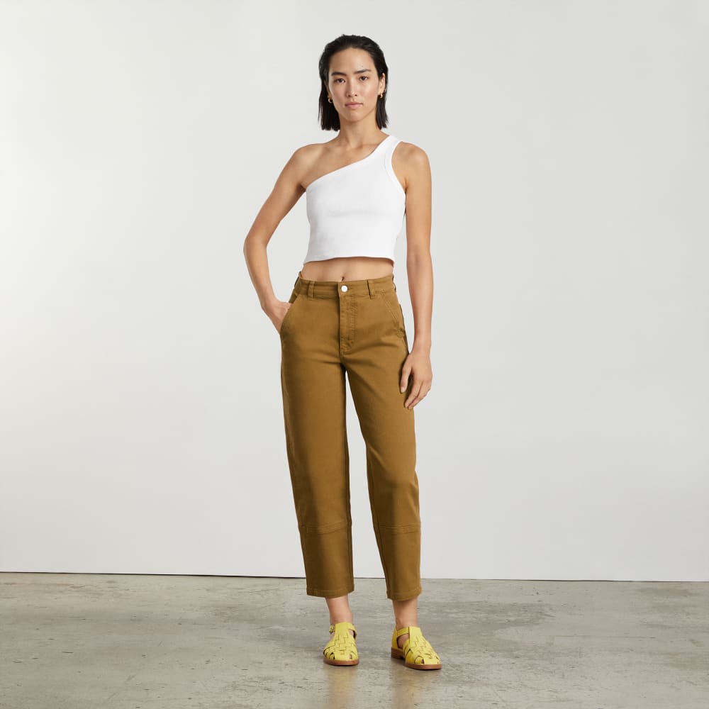 The Utility Barrel Pant | Golden Brown | Tall