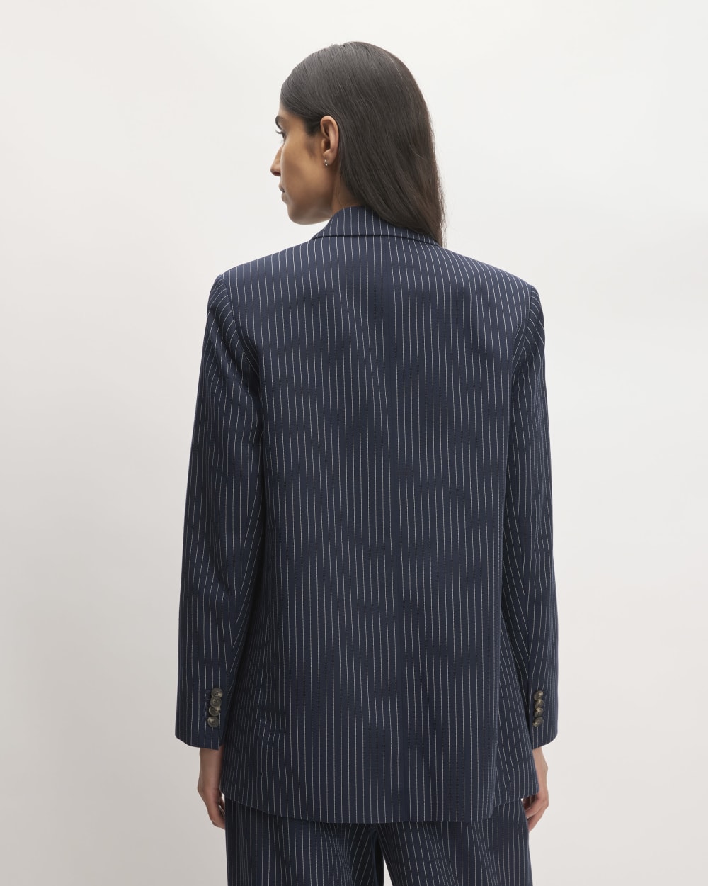 The Oversized Blazer in Buttersmooth | Navy / Bone