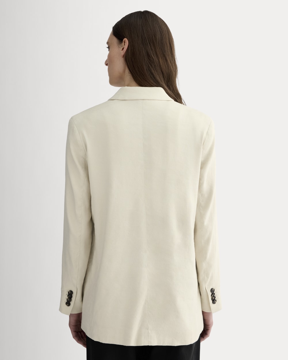 The Oversized Blazer in Stretch Linen | Birch