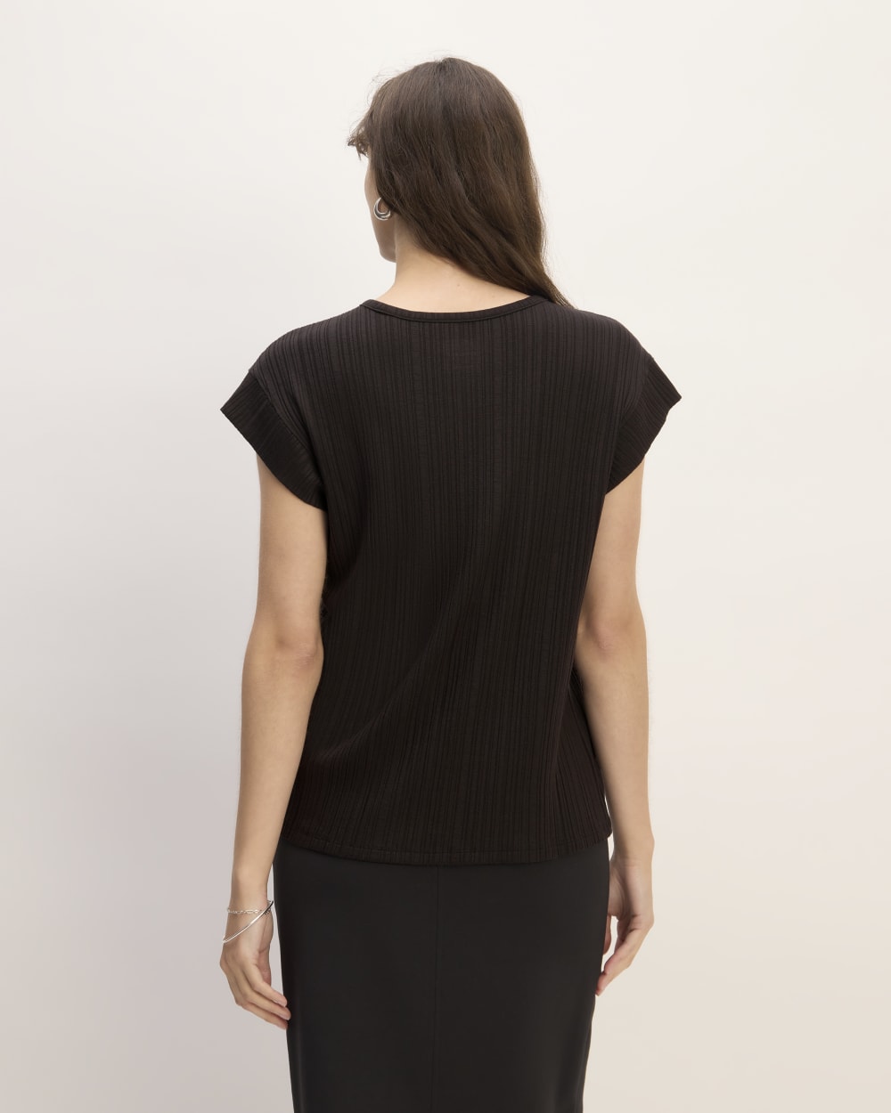 The Rib Muscle Tee | Black