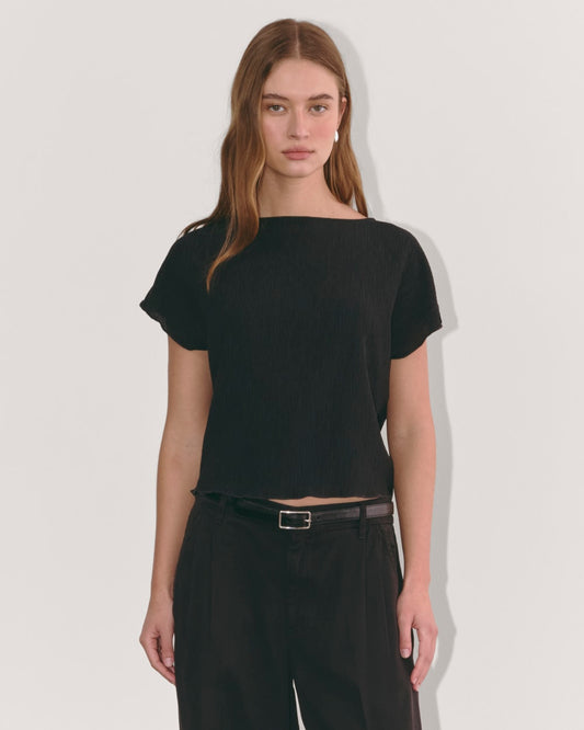 The Crinkle Top | Black
