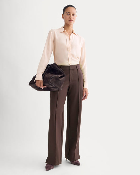 Dream Wide-Leg Trouser | Dark Chocolate