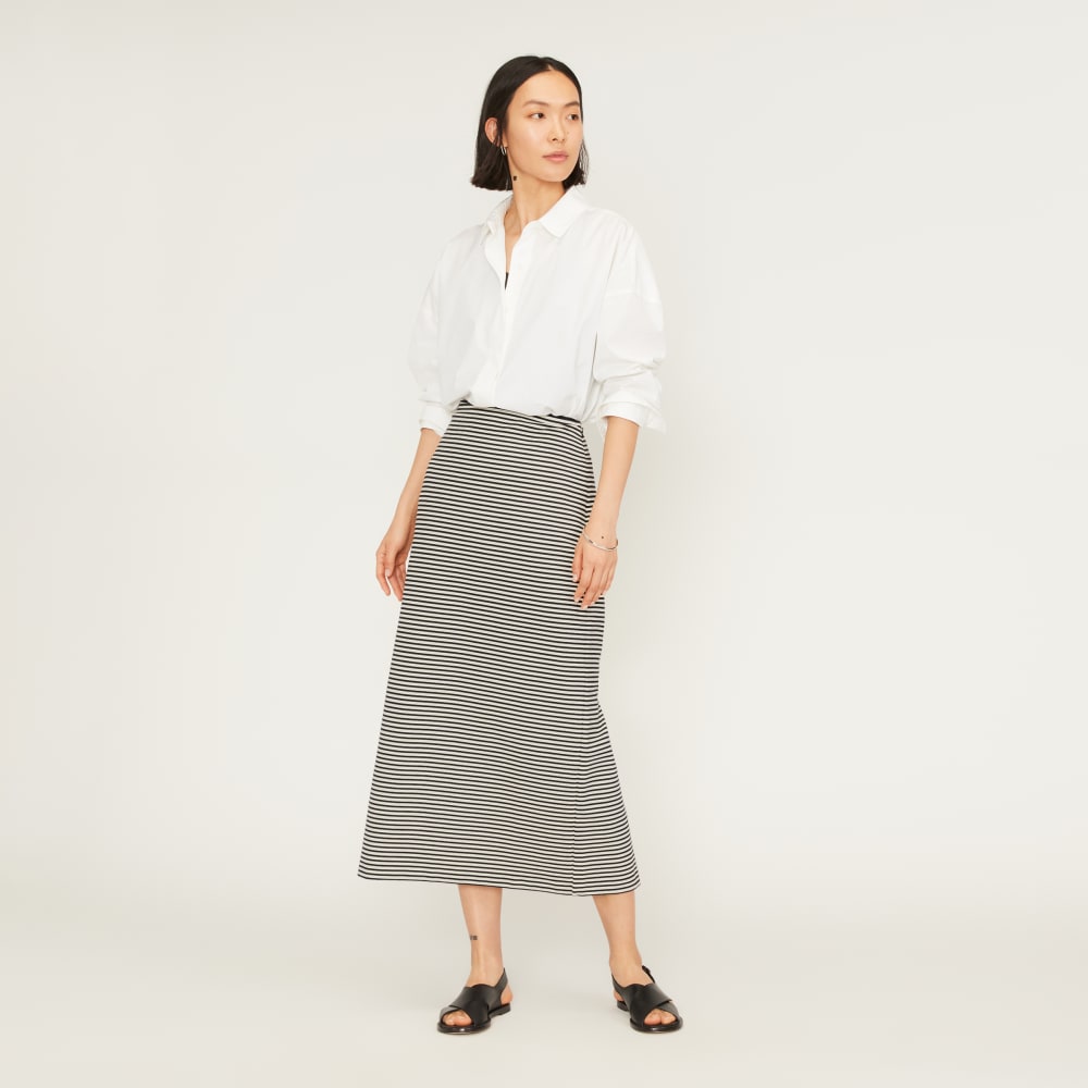 The Dream Maxi Skirt | Parchment / Black