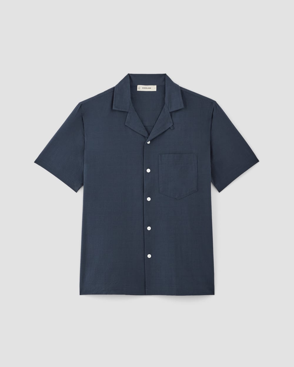 The Seersucker Short-Sleeve Shirt | Deep Blue