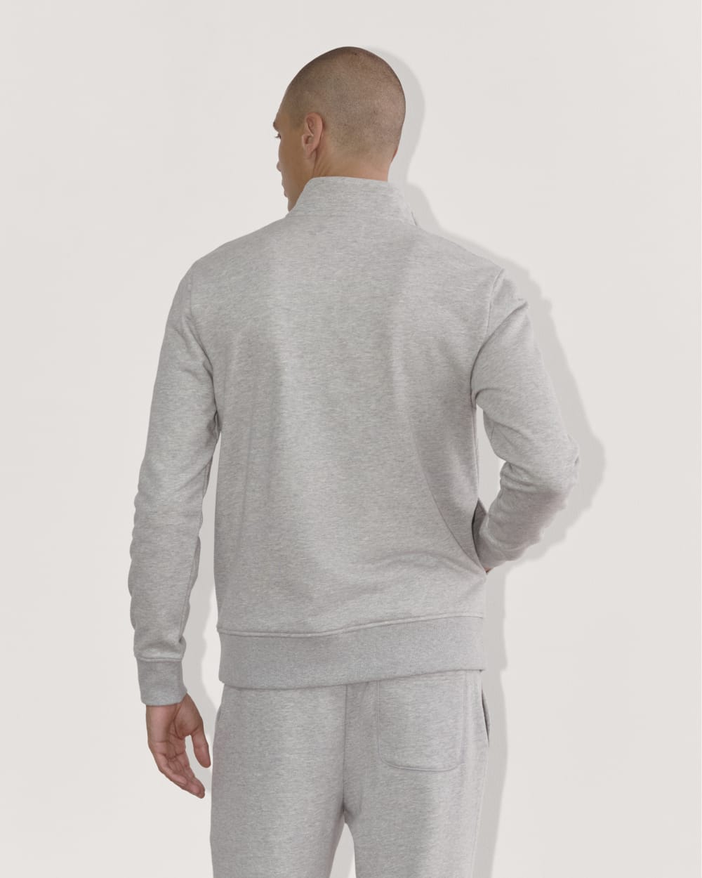 The Off-Duty Terry Quarter-Zip |  Heathered Grey