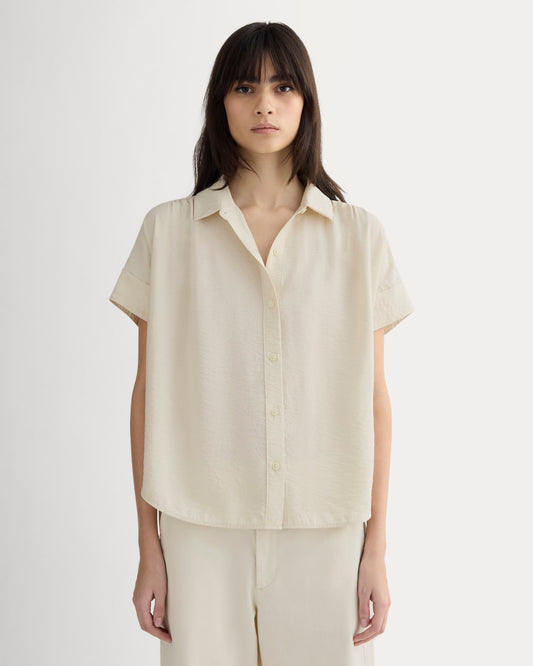 The Square Shirt in SoftLuxe | Sandshell