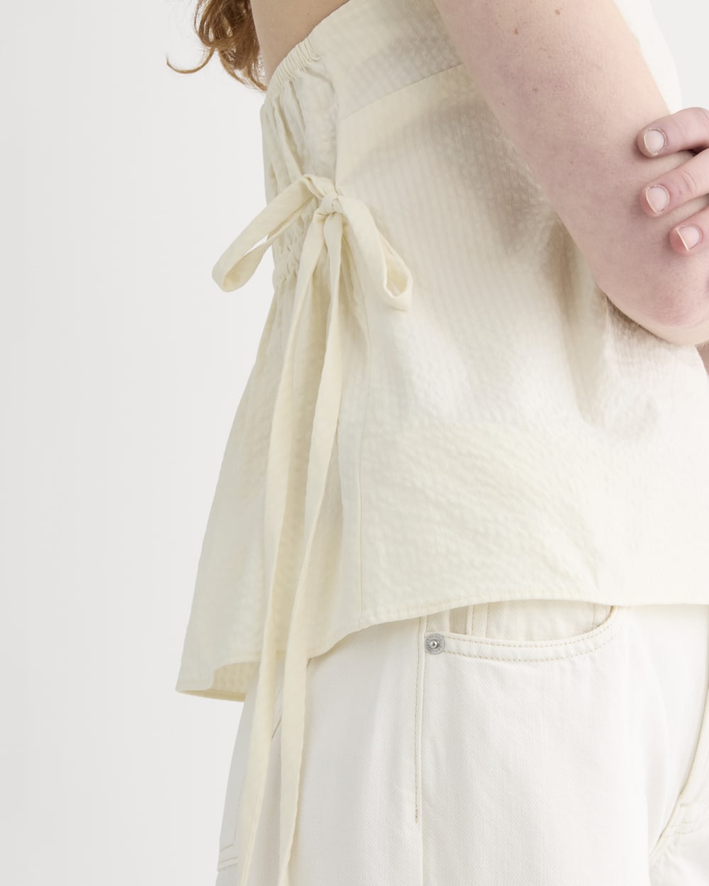 The Seersucker Tube Top | Bone