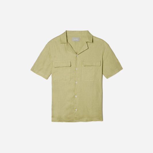 The Resort Shirt in Linen | Leek