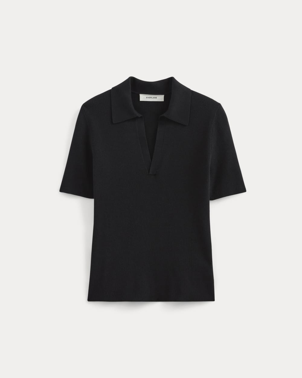 The Knit Polo | Black
