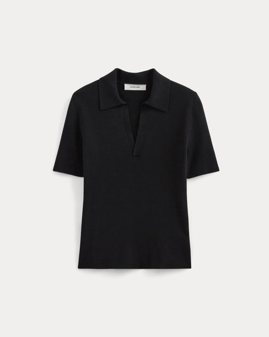 The Knit Polo | Black