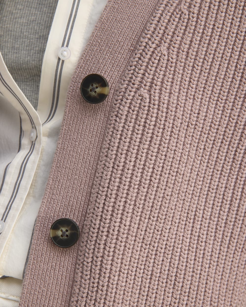 The Boxy Cardigan in Everyday Cotton | Dusty Rose