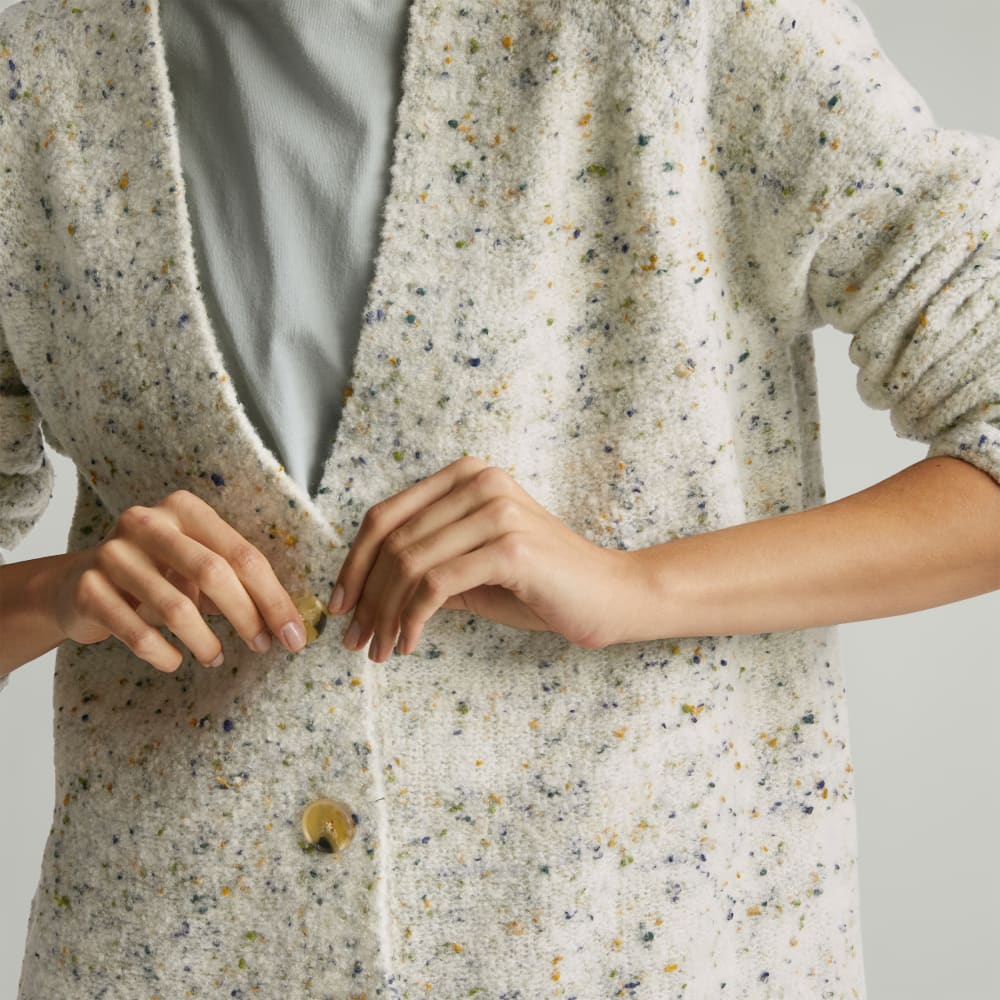 The Confetti Cardigan | Seafoam Green Multi