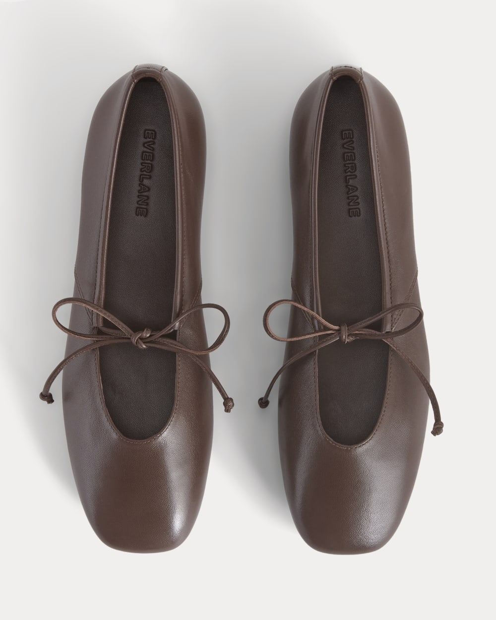 Leather Keyhole Flat | Burnt Umber