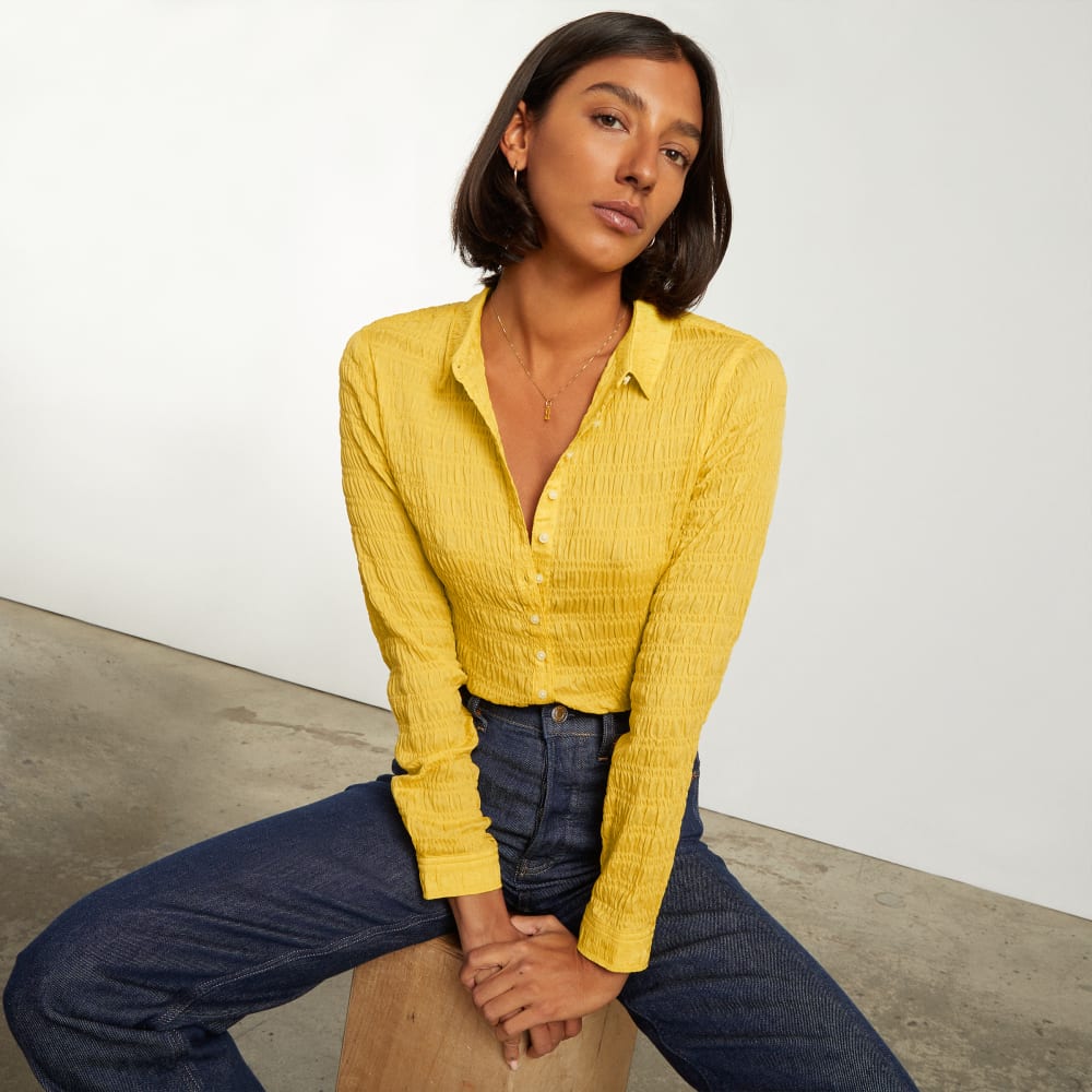 The Button Smock Top | Super Lemon