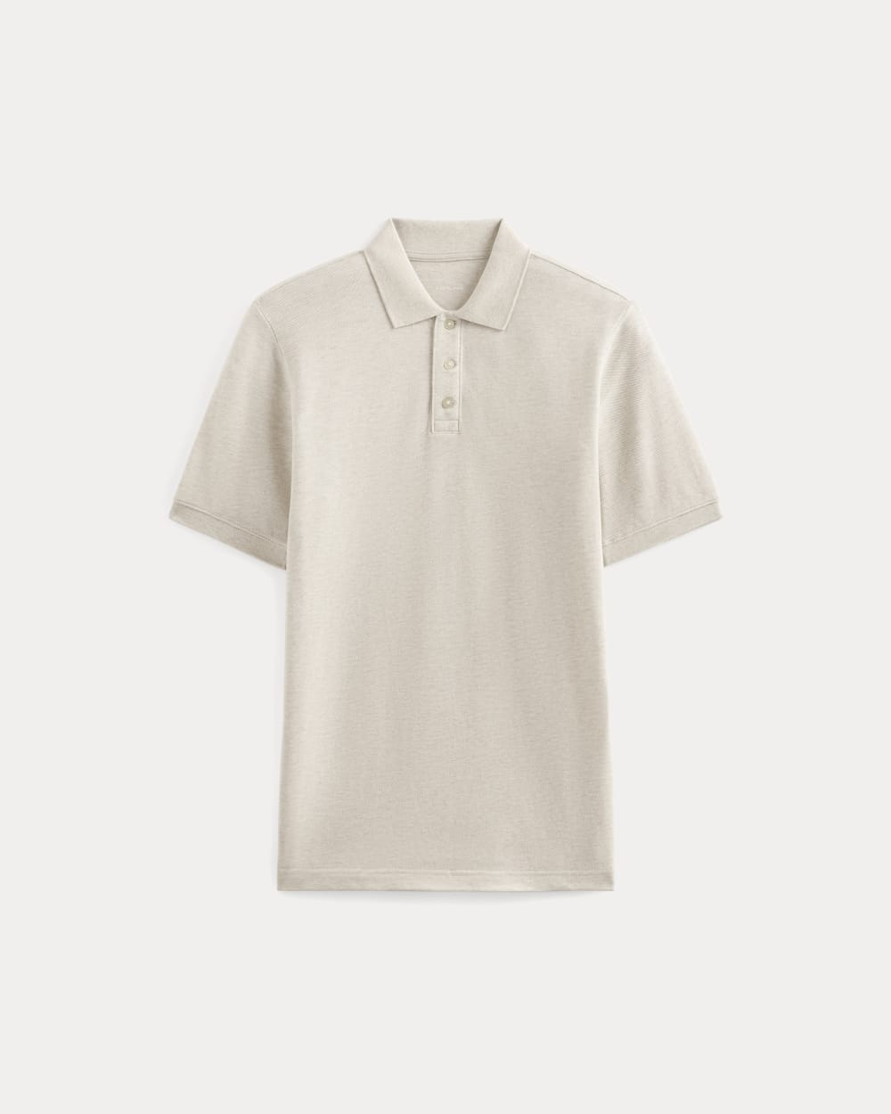 The Pique Polo | Heathered Oat