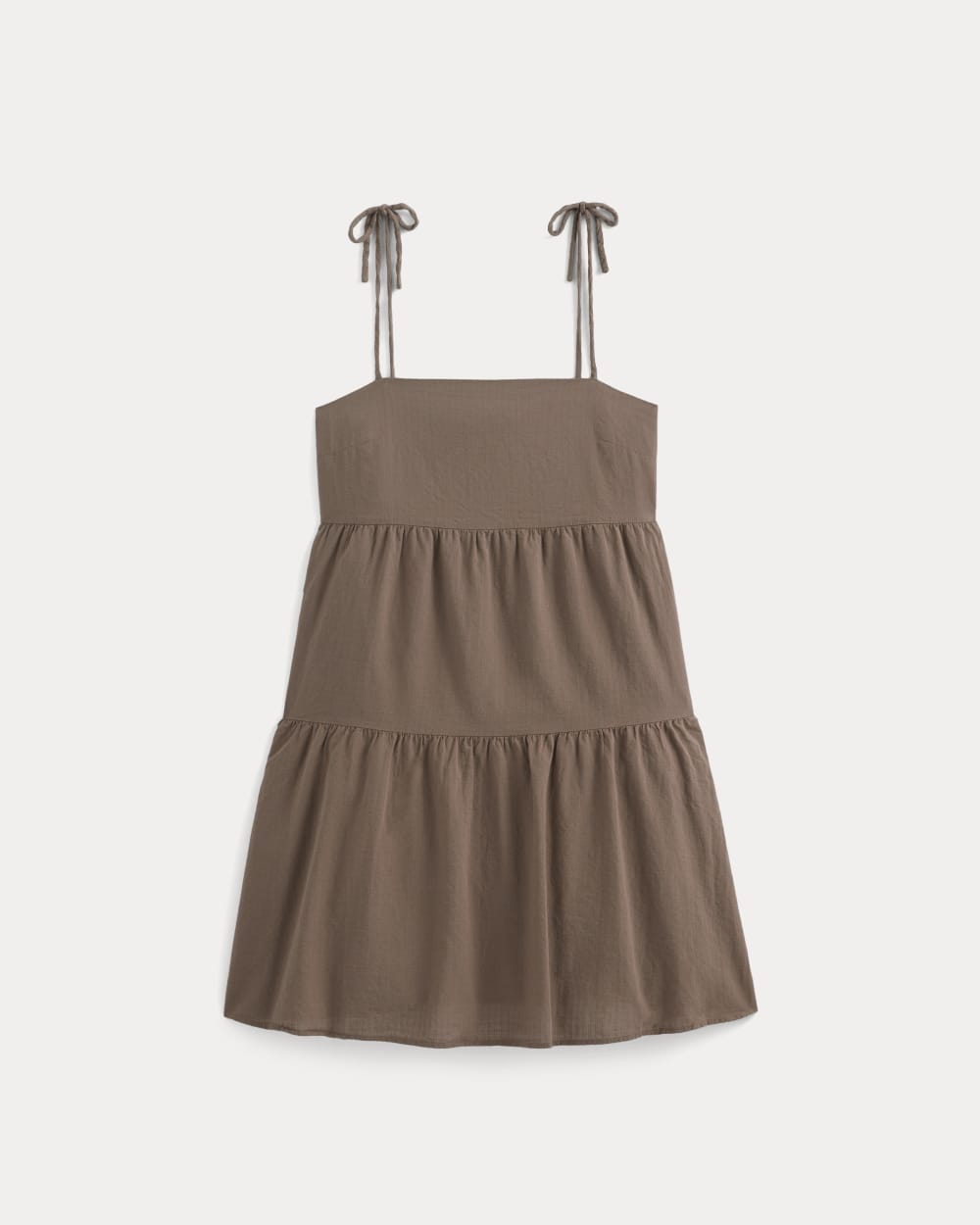 The Gauze Mini Tiered Dress | Mocha