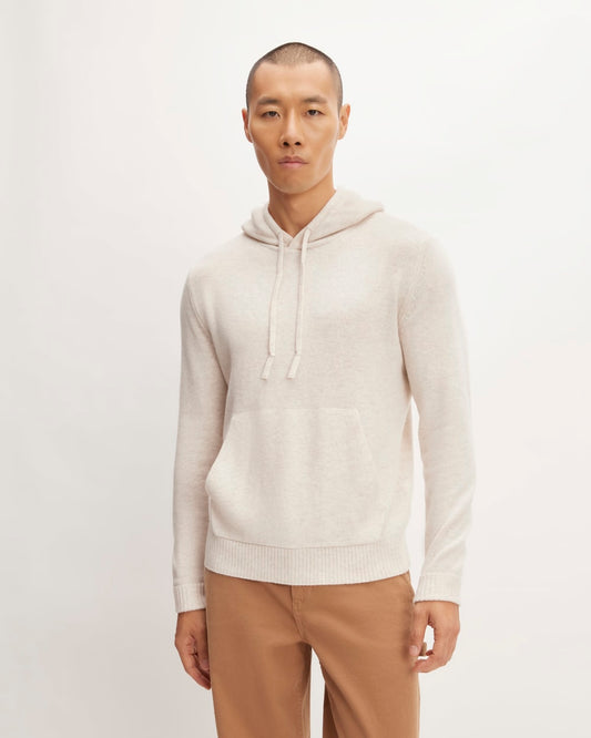 The Felted Merino Hoodie | Heathered Oat