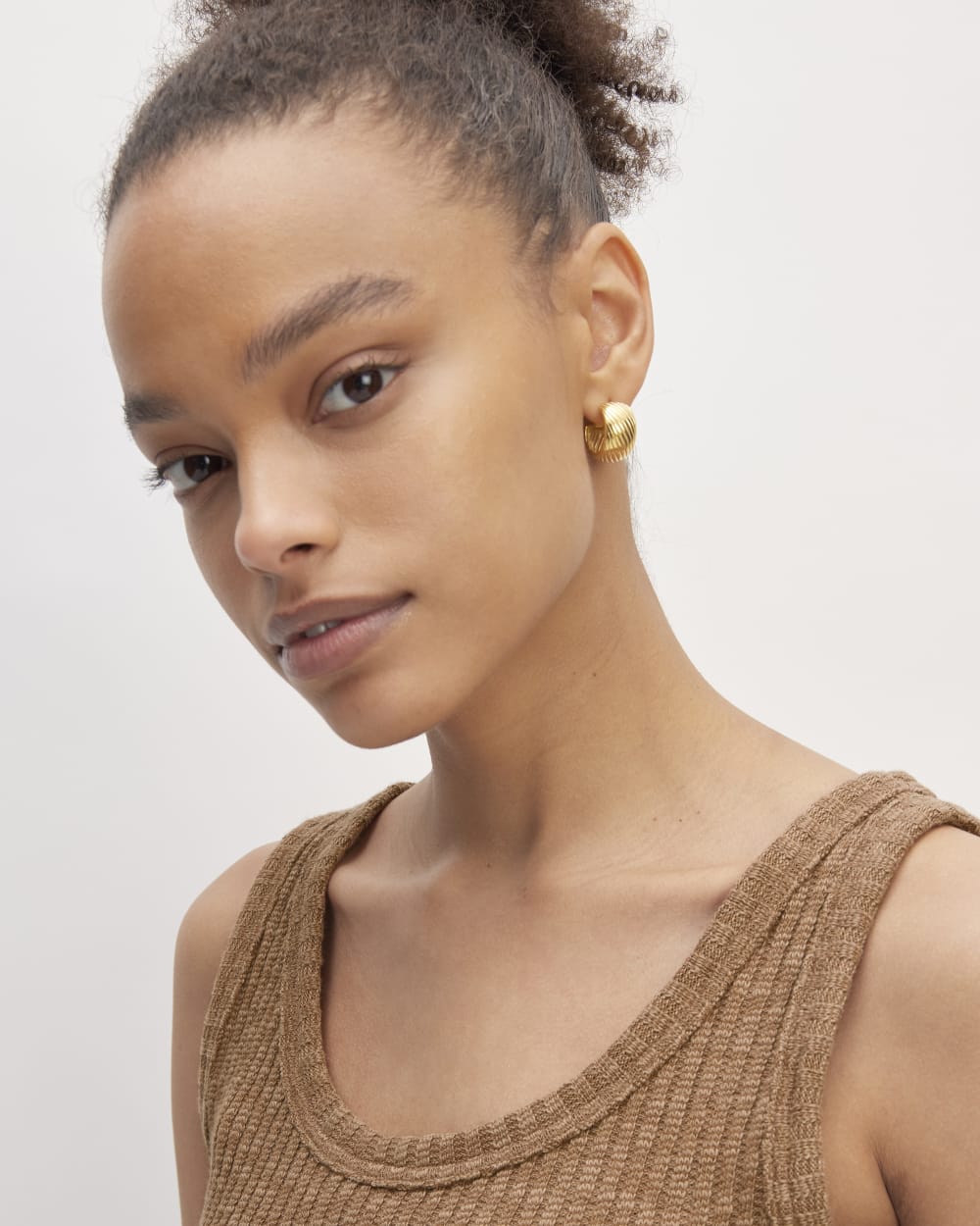 The Cozy Rib Tank | Carob Brown