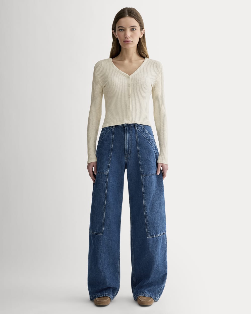 The Cozy Rib Cardigan | Bone