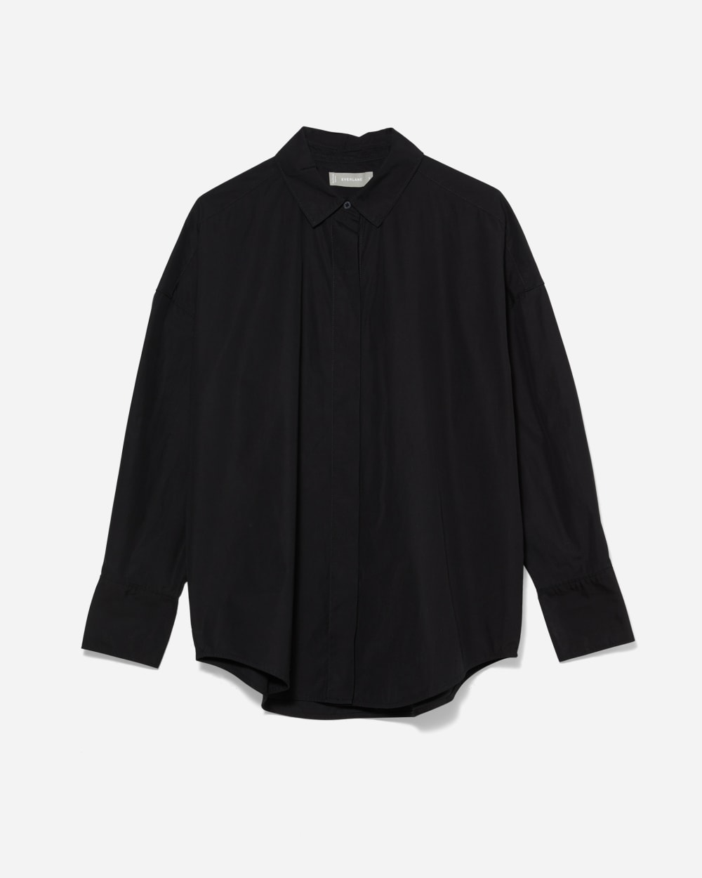 The Oversized Poplin Shirt | Black