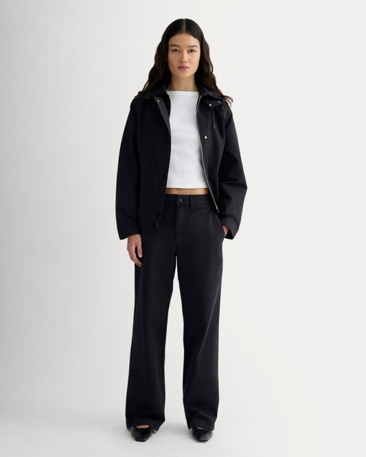 The Wide-Leg Chino | Black