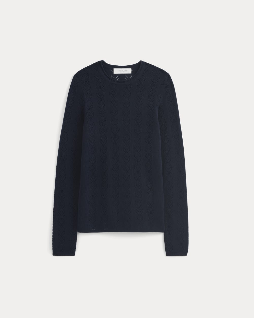 The Pointelle Crew in Ultrasoft Merino | Navy