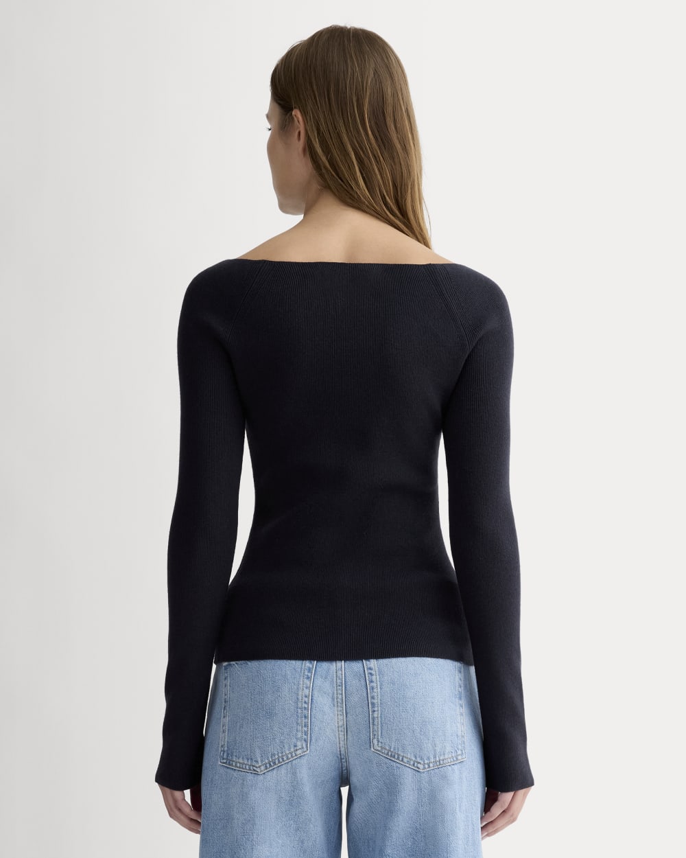 The Knit Boatneck Top | Navy