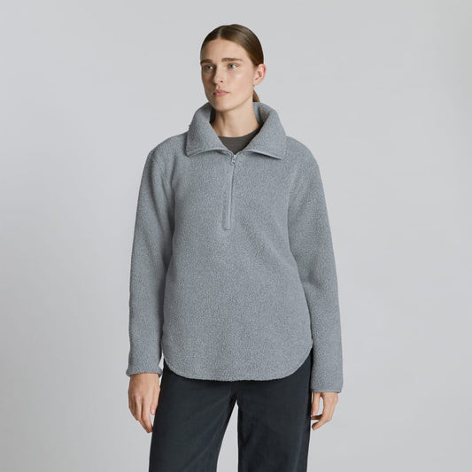 The ReNew Fleece Half-Zip | Heathered Coal