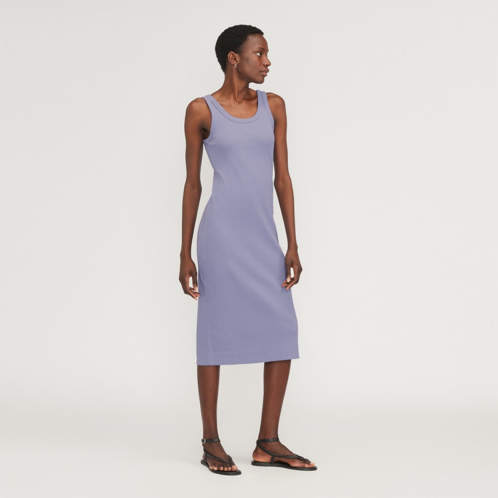 The ’90s Rib Dress | Cornflower Blue