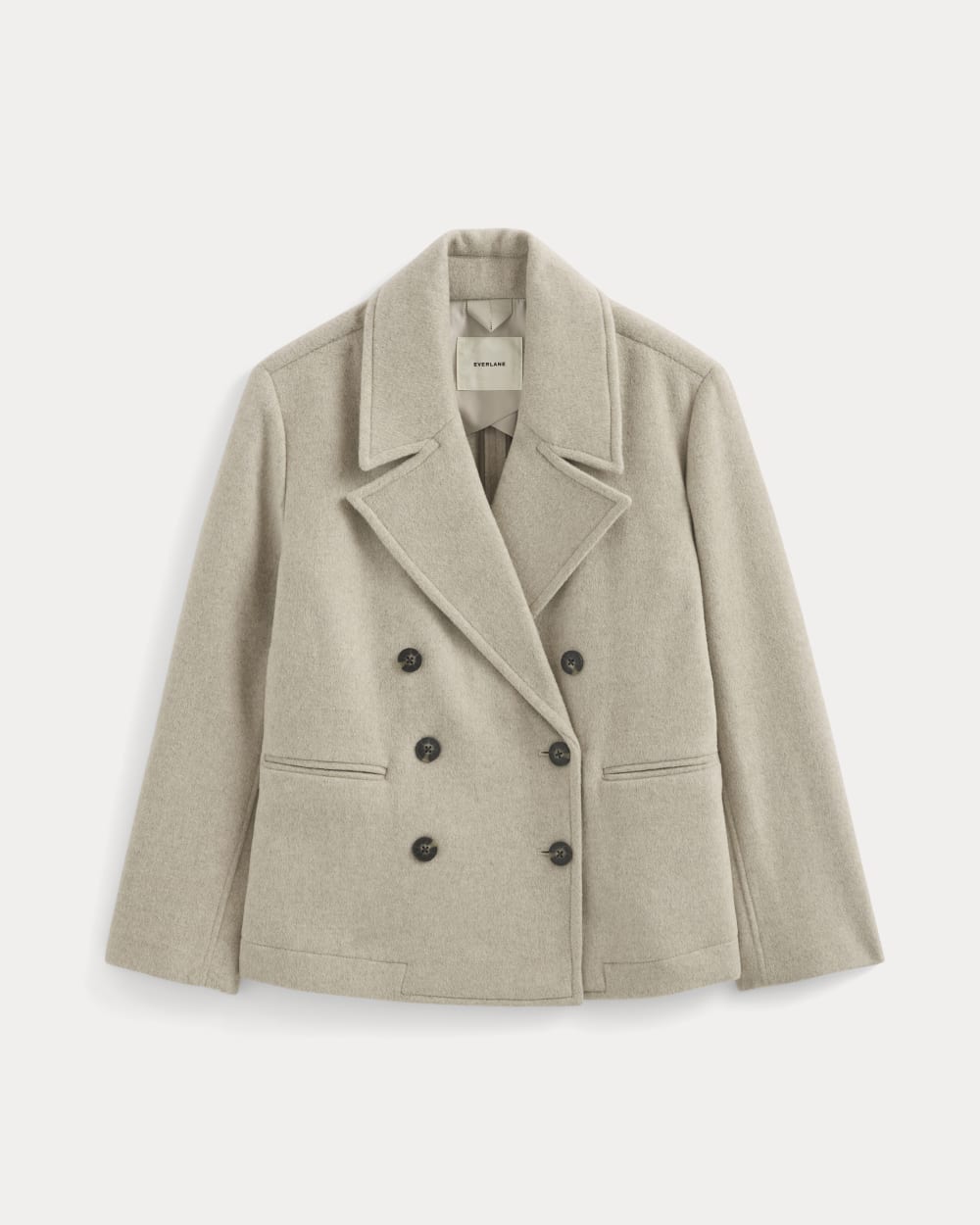 ReWool Short Peacoat | Heather Wheat