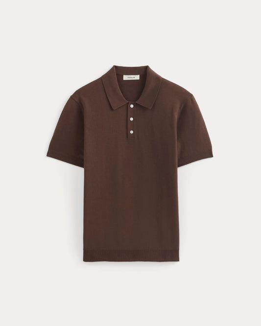 No-Sweat Polo | Dark Mahogany