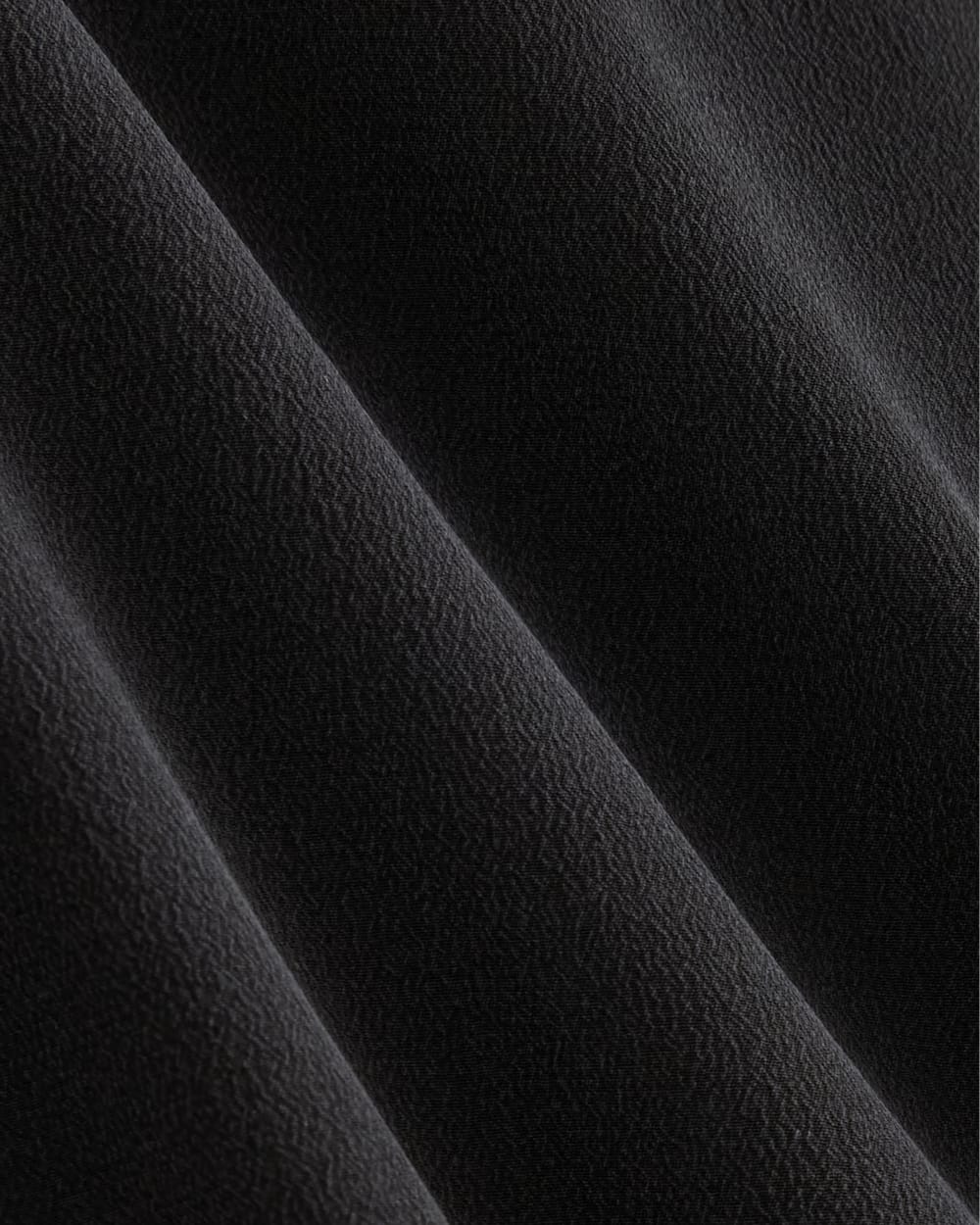 The Popover Top in Washable Silk | Black