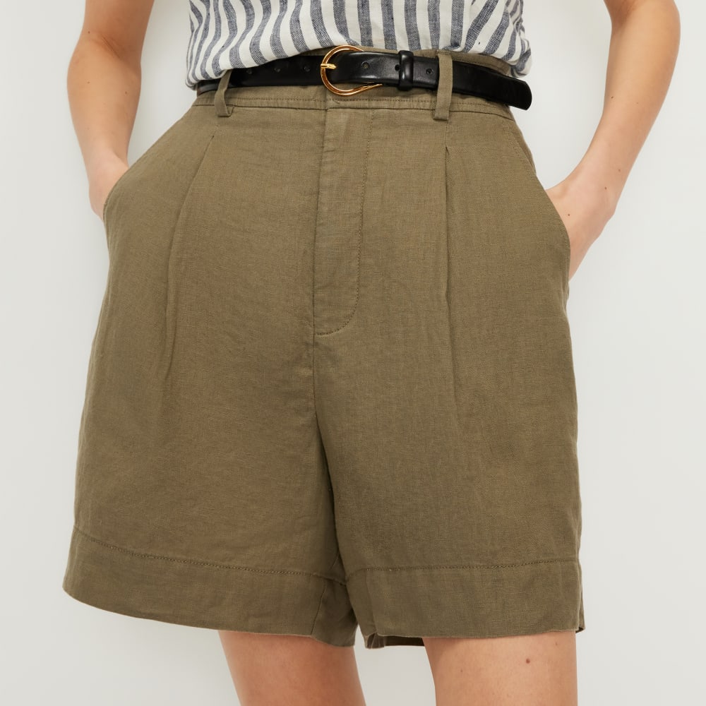The Linen Way-High® Drape Short | Kalamata