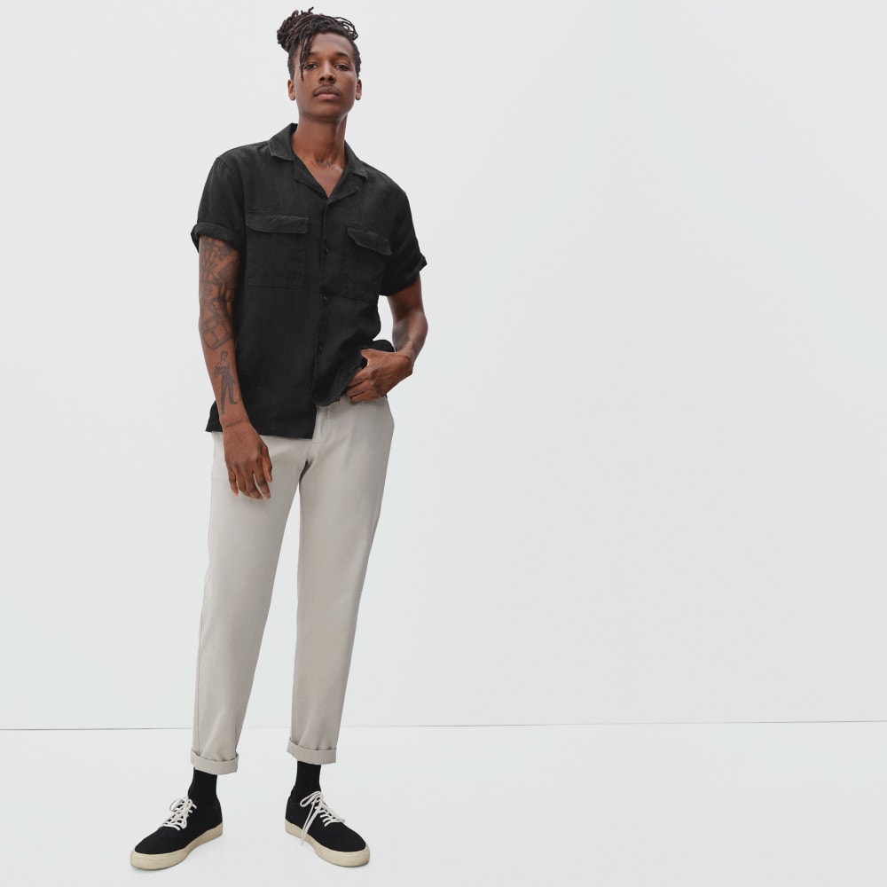 The Resort Shirt in Linen | Black