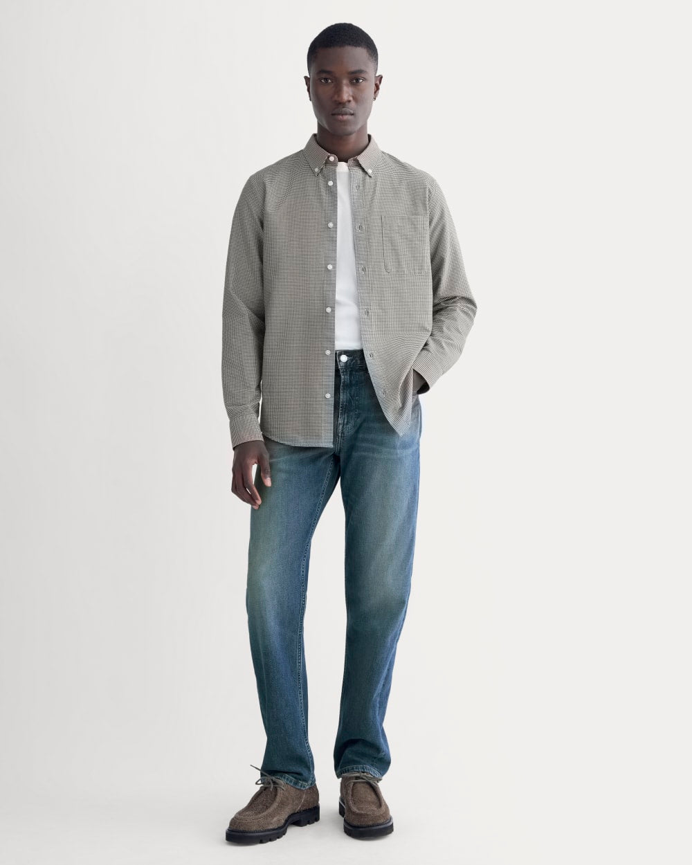 The Slim Oxford Shirt | Forest Night Gingham | Standard