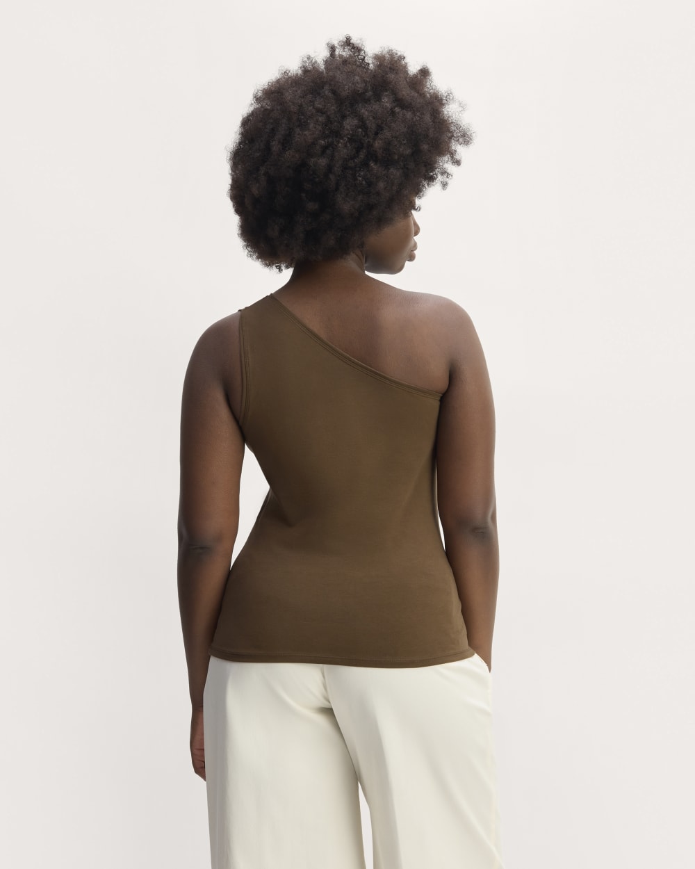The Form One-Shoulder Tank | Cocoa
